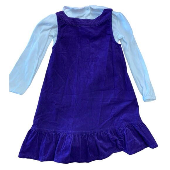 Gymboree Girls 4T Purple Corduroy Fawn Jumper Dress & Top Set Woodland Cute! - Picture 4 of 4
